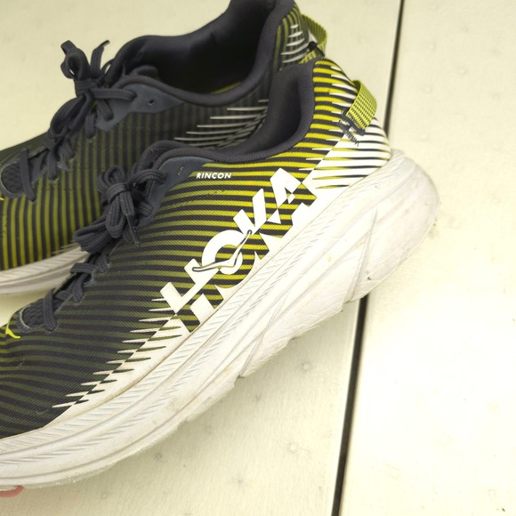 Hoka Rincon 2 Running Shoes Mens 13 Dark Navy Yellow Lightweight Road Sports main image 11